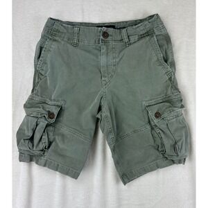 American Eagle Cargo Shorts Mens Classic 28 Green Utility Gorpcore Stretch